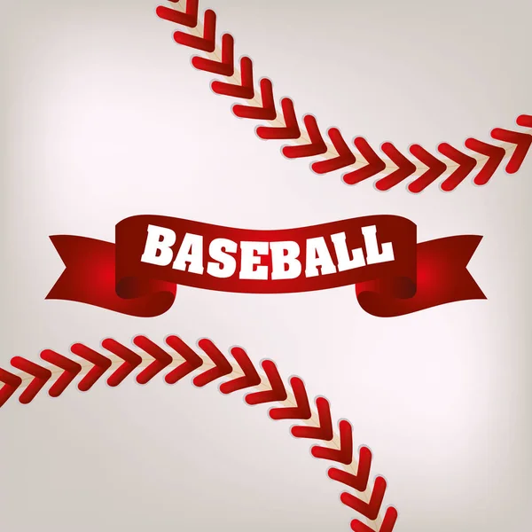 Baseball jeu de sport — Image vectorielle