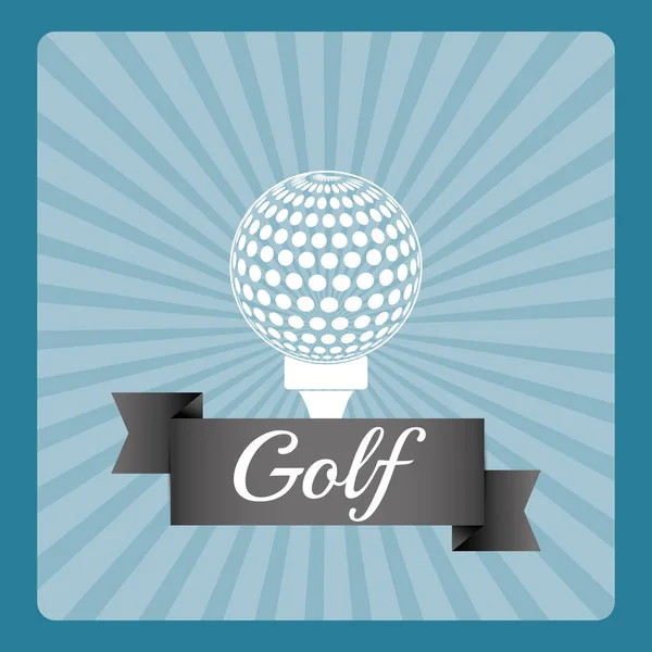 Golf a sport játék — Stock Vector