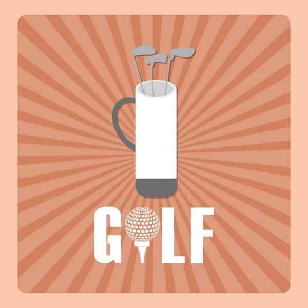 Golf Sport Spiel — Stockvektor
