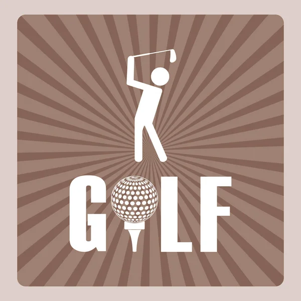 Golf Sport Spiel — Stockvektor