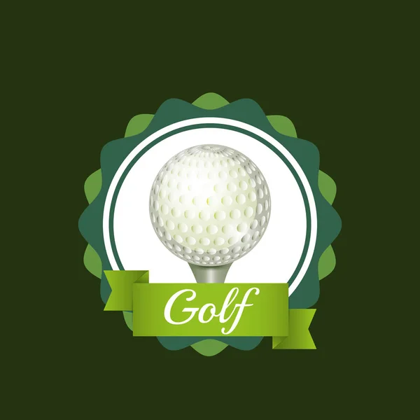 Golf deporte juego — Vector de stock