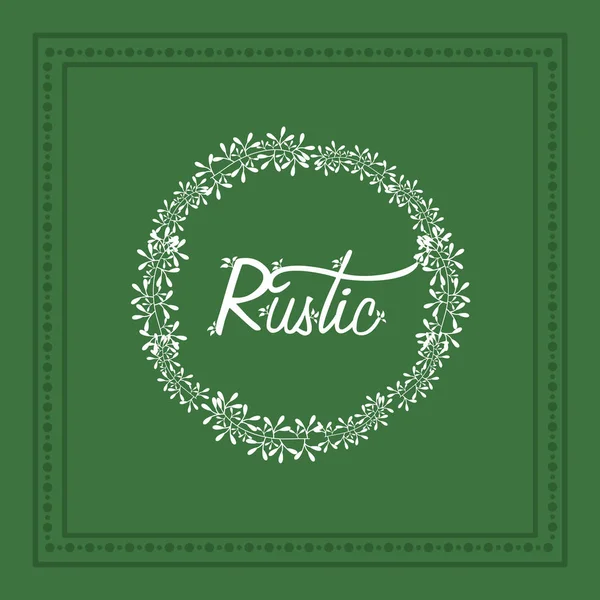 Estilo decorativo rústico — Vector de stock