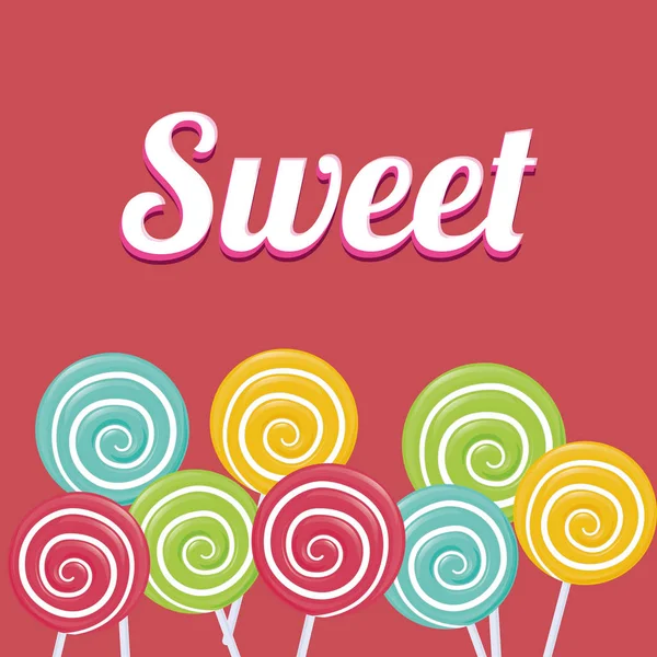 Sweet candy shop — Stock Vector