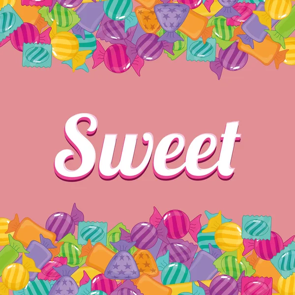 Dulce tienda de dulces — Vector de stock