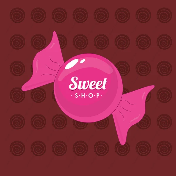 Dulce tienda de dulces — Vector de stock