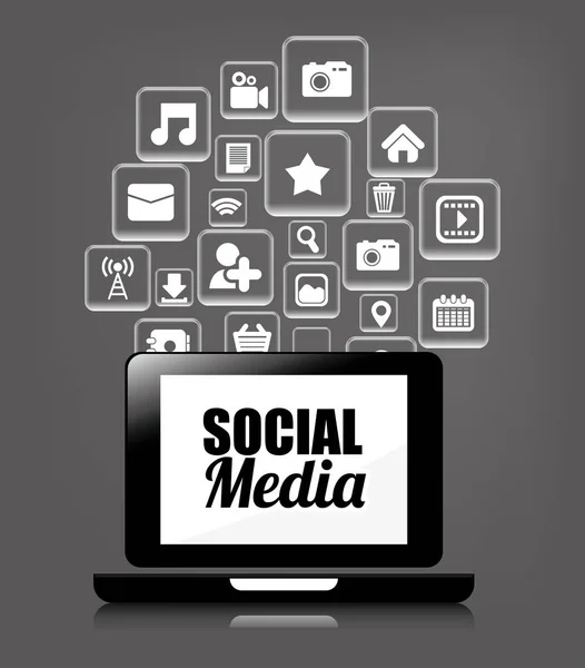 Social media και δικτύωση — Διανυσματικό Αρχείο