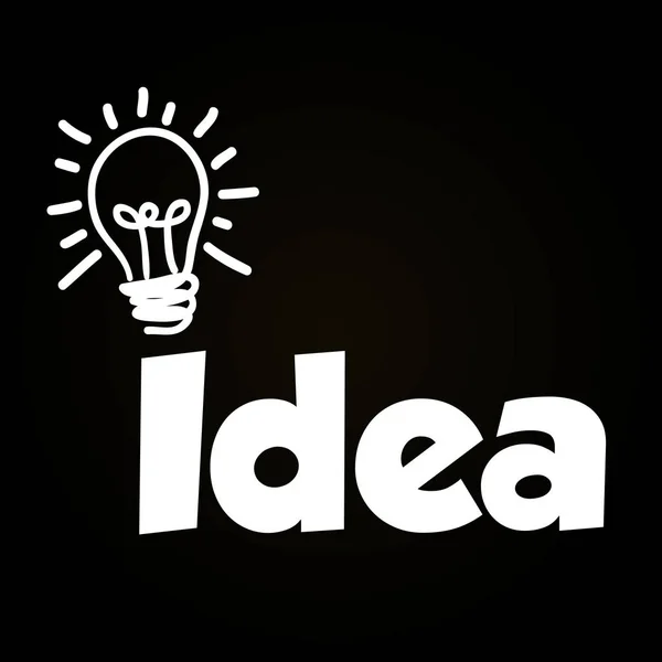 Grote idee van de lamp — Stockvector