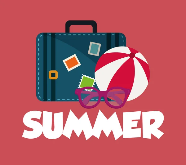 Sommerferienreisen — Stockvektor