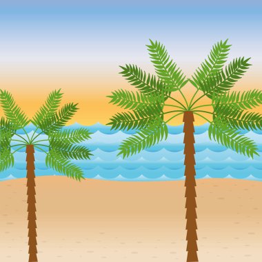 avuç içi ağaç beach