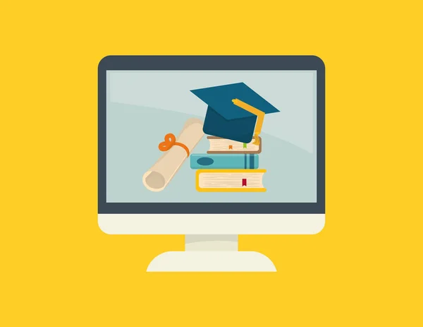 Elearning online education — Stock Vector