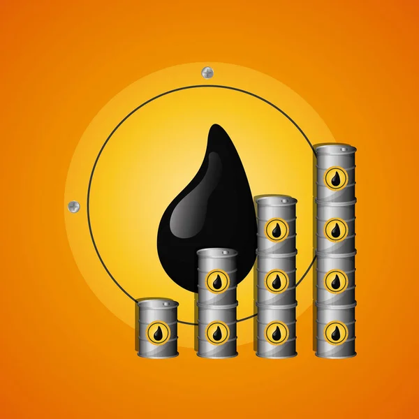 Olje- och petroleumsindustrin — Stock vektor
