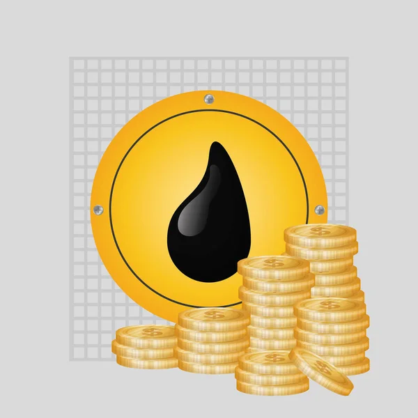 Olje- och petroleumsindustrin — Stock vektor