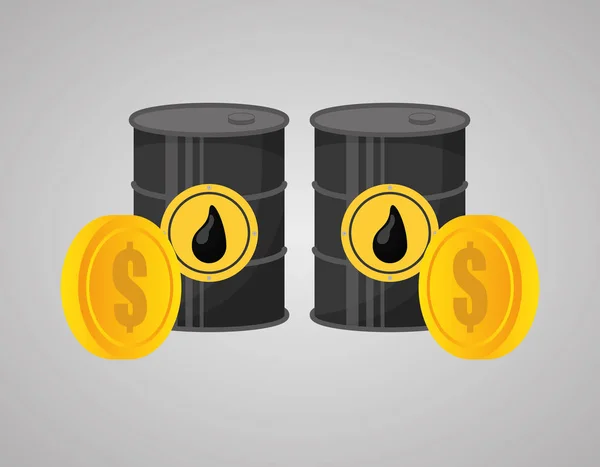 石油和石油行业 — 图库矢量图片