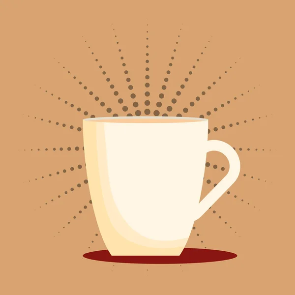 Xícara de café delicioso — Vetor de Stock