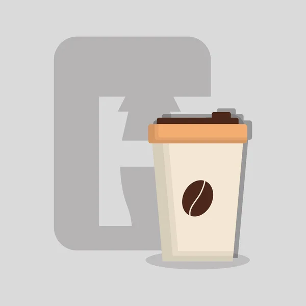 美味的咖啡杯子 — 图库矢量图片
