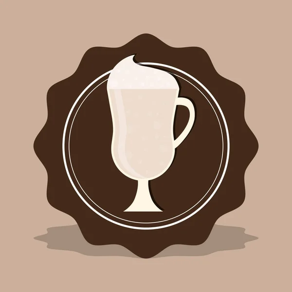 Heerlijke milkshake beker — Stockvector