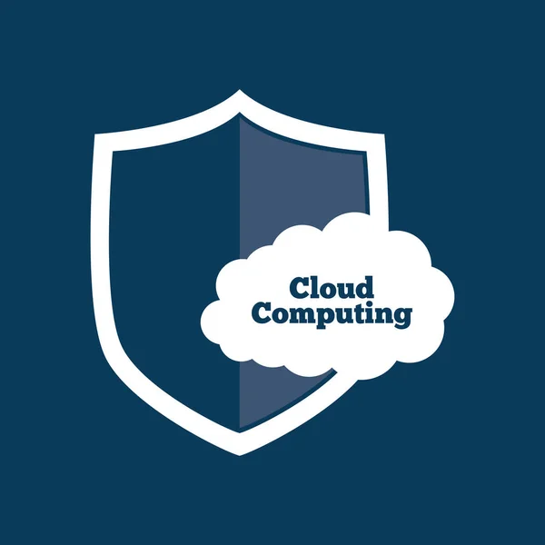 Cloud Computing Technologie — Stockvektor