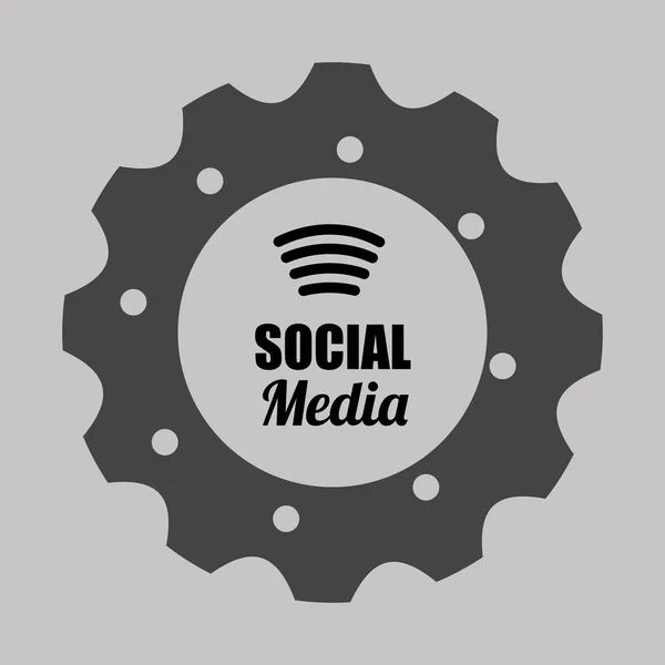 Redes sociais e redes sociais — Vetor de Stock