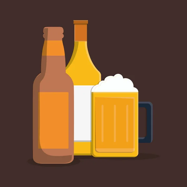 Смачні холодного пива — стоковий вектор