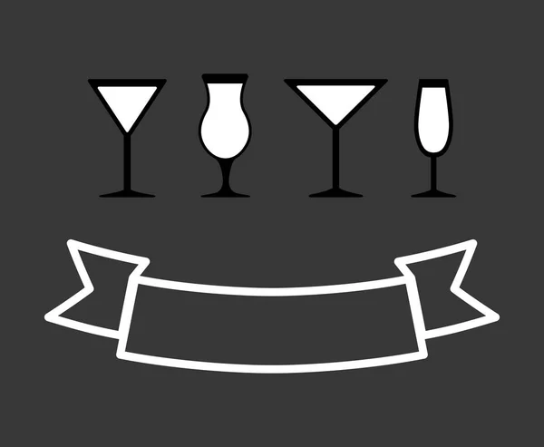 Coktail bar drink — Vettoriale Stock