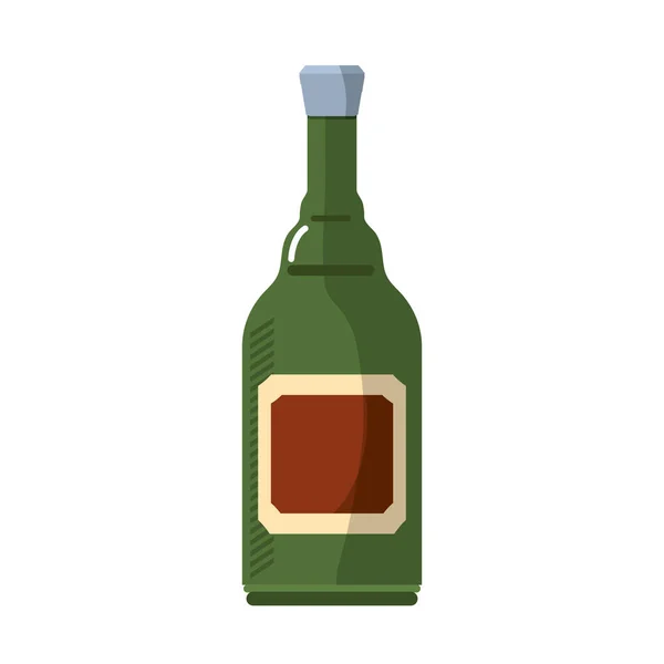 Botella de bebida alcohólica — Vector de stock