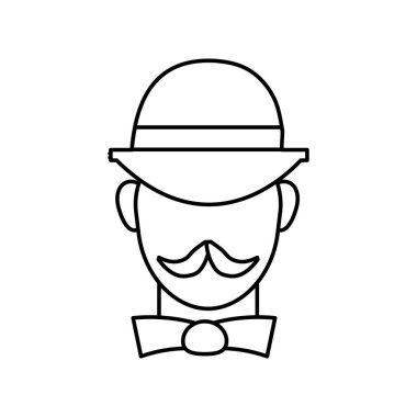 Erkekler meçhul karikatür