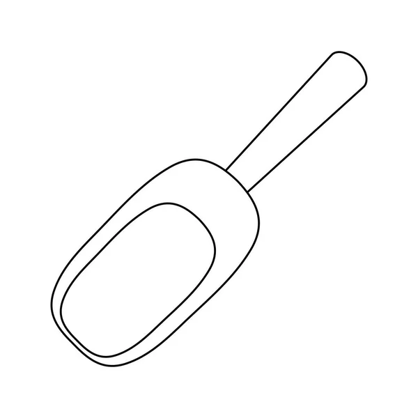 Haricots scoop pagaie — Image vectorielle