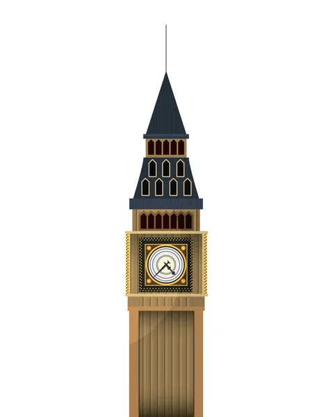 Big Ben relógio —  Vetores de Stock