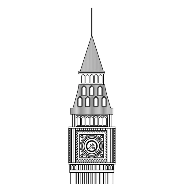 Reloj Big Ben — Archivo Imágenes Vectoriales