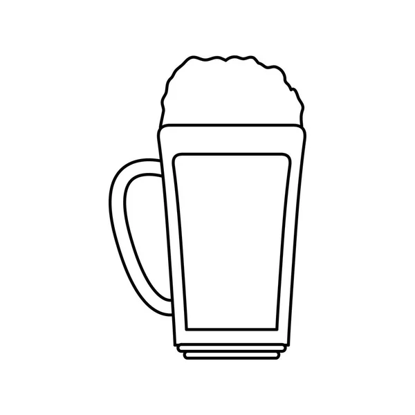 Lezzetli soğuk bir bira — Stok Vektör