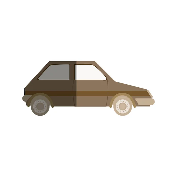 Coche transporte de vehículos — Vector de stock