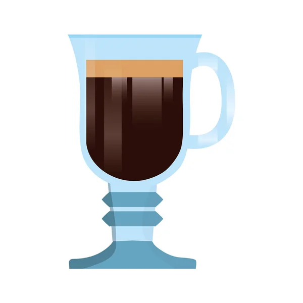 Decorative cup silhouette — Stock Vector