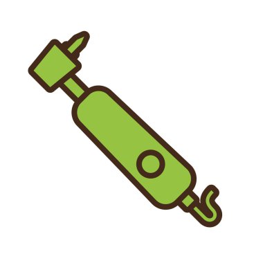 diş hekimi aracı izole simgesi