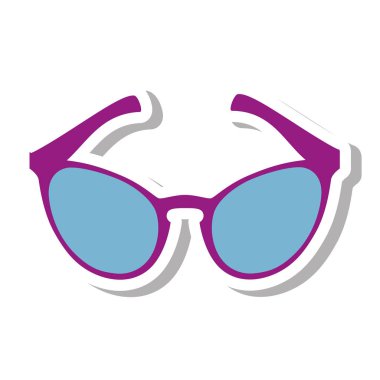 gözlük modern tarzda izole simgesi