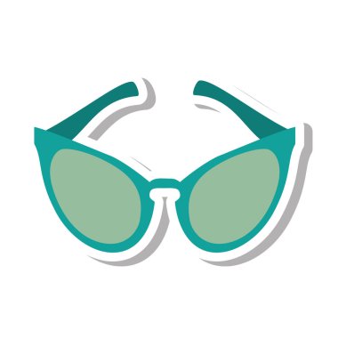 gözlük modern tarzda izole simgesi