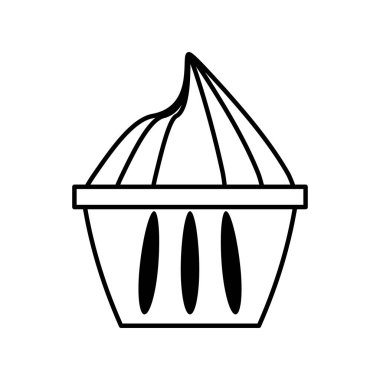 lezzetli kek izole simgesi