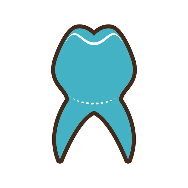Icona sanitaria dentale isolata — Vettoriale Stock