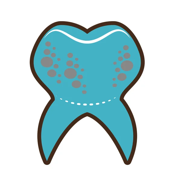 Soins dentaires icône isolée — Image vectorielle