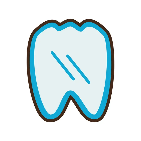 Zubní zdravotnické izolované ikona — Stockový vektor
