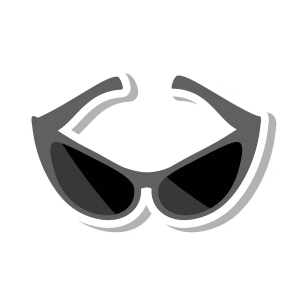 Sunglasses modern style isolated icon — Stock Vector