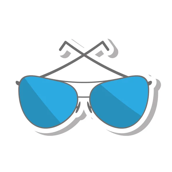 Gafas de estilo moderno icono aislado — Vector de stock