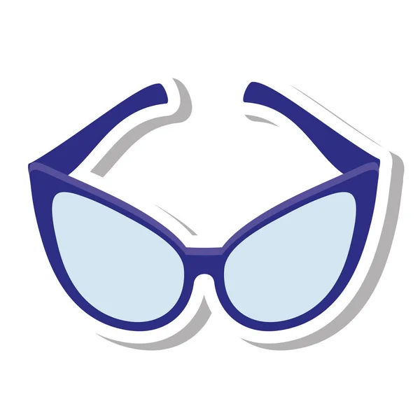 Kacamata ikon terisolasi gaya modern - Stok Vektor