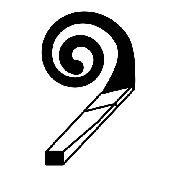 Партія ріг ізольована ікона — стоковий вектор