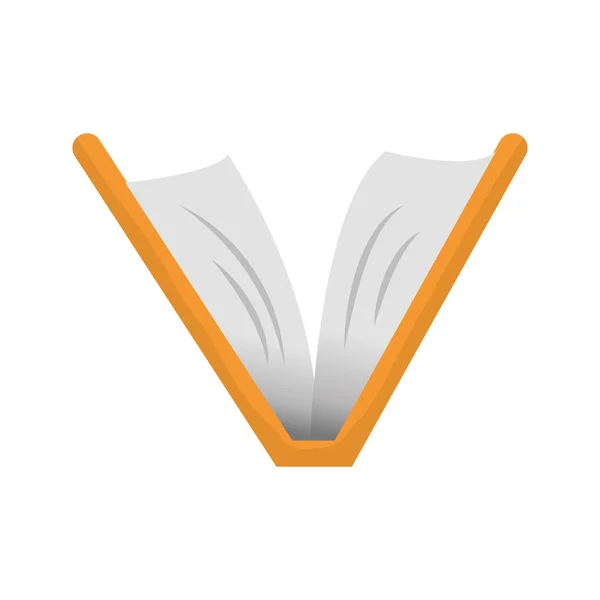 Könyv könyvtár oktatás — Stock Vector