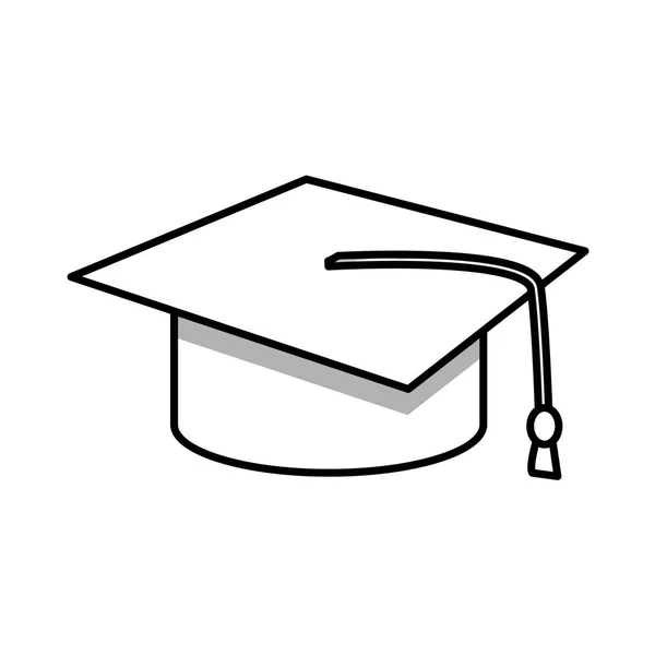 Chapeau de graduation étudiant — Image vectorielle