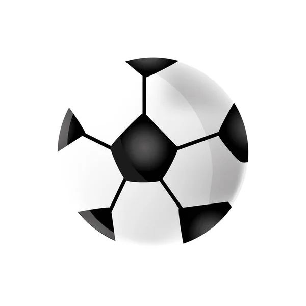 Futebol bola de futebol — Vetor de Stock