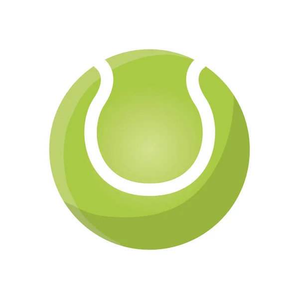 Isolierter Tennisball — Stockvektor