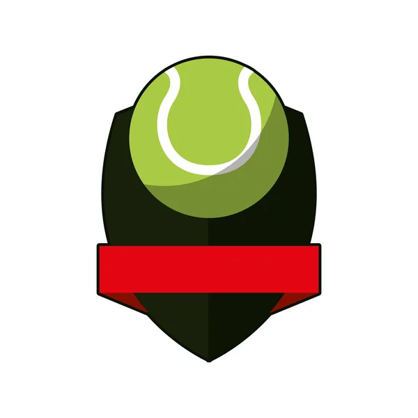 Geïsoleerde tennisbal — Stockvector