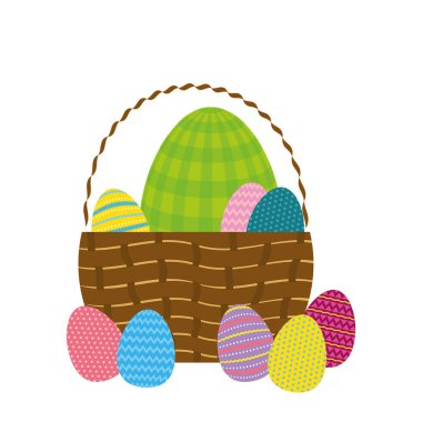 Mutlu Paskalya yumurta izole simgesi