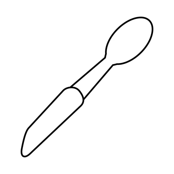 Utensilio de cuchara de cocina — Vector de stock